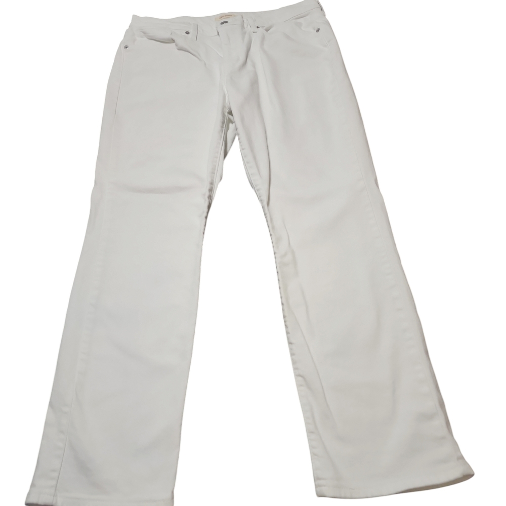Women's White Jeans Levy Strauss Co W33 L30 16M